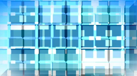Abstract 3D blocks Stock Footage