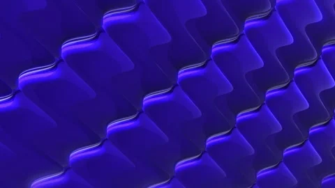 Abstract 3D blue glossy pattern animation, futuristic interwoven rounded ge.. Stock-Footage 336722066