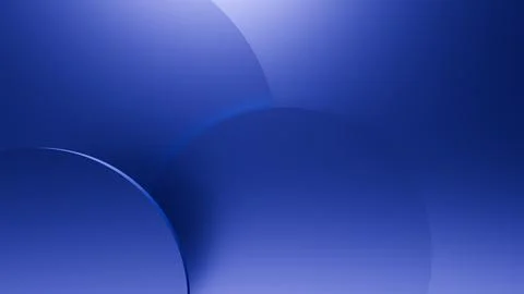 Abstract 3D Blue Overlapping Circles Background Stock Illustration