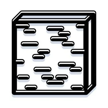 Abstract 3d box graphic element with pattern Stockillustratie