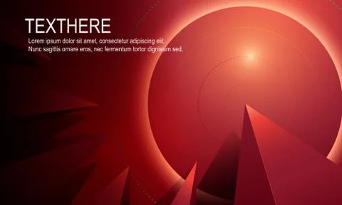 Abstract 3d bright red vivid background Stock Illustration