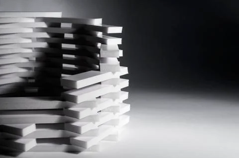 Abstract 3D building background Stock Photos
