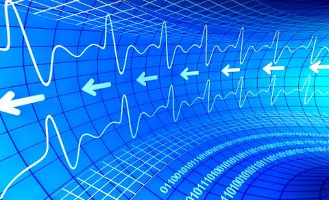 Abstract 3d business graph background Stock Illustration