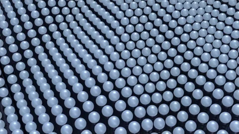 Abstract 3D Ceramic Balls Stock Footage 244029756