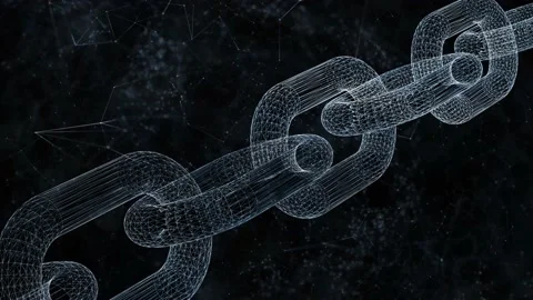Abstract 3d chain formation on artistic background 動画素材 228081885