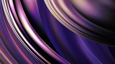 Abstract 3D Chrome Background Stock Illustration