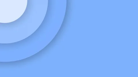 Abstract 3D circle animation in the corner of the screen Stock Footage 325686767