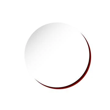 Abstract 3D circle isolated on white background Stock Illustration