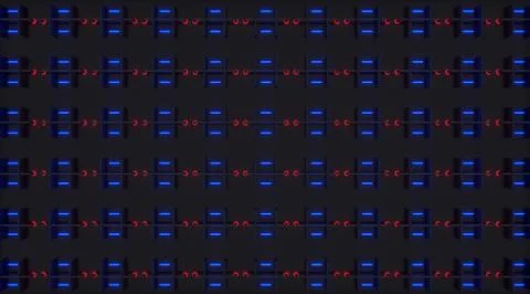 Abstract 3d clamps Stock Illustration