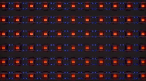 Abstract 3d clamps Stock Illustration