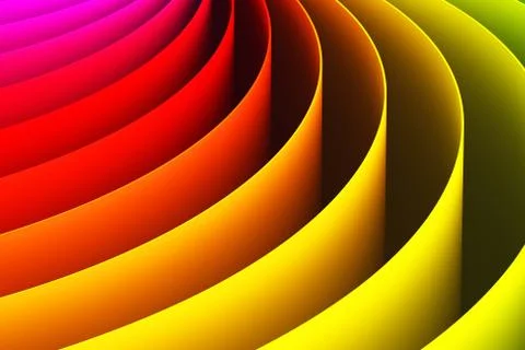 Abstract 3D color curve shape background Stock Illustration