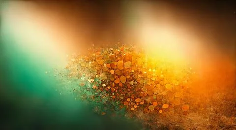 An abstract 3D color gradient background with rust orange, yellow ochre, and Illustrazione stock