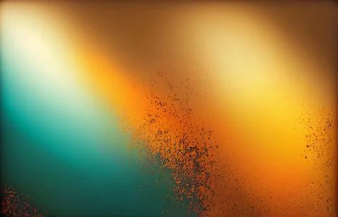 An abstract 3D color gradient background with rust orange, yellow ochre, and Stock Illustration