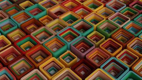 Abstract 3d Colorful Square Gradient Background. Stock Illustration