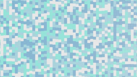 Abstract 3D Composition of Blue Cyan and Azure Cubes Creating Rhythmic Wave Stock Footage 337303165