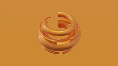 Abstract 3D composition featuring refined geometry and subtle contrast Stock Footage 335959807