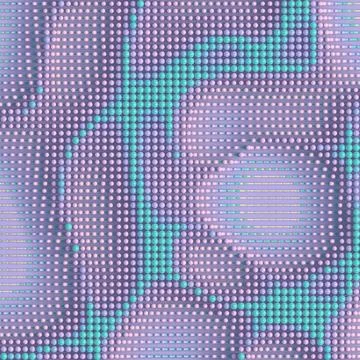 Abstract 3D composition of multiple capsules forming a wave-like pattern Stock Illustration
