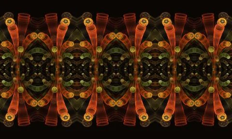 Abstract 3d computer generated multicolored amazing artwork patterns Stock Illustration