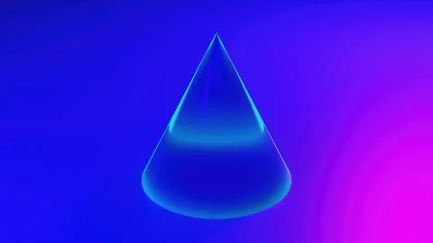 Abstract 3d cone Illustrazione stock