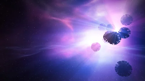 Abstract 3d corona virus animation background Stock-Footage 318675253