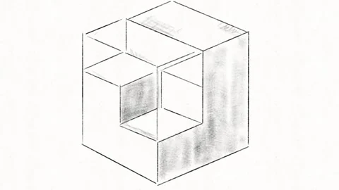 Abstract 3D Cube Geometric Structure Animation Stock Footage 341863566
