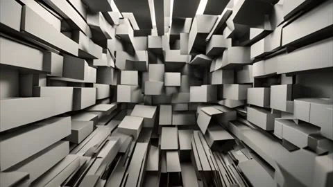 Abstract 3D Cube Pattern Vídeos de archivo 284741931