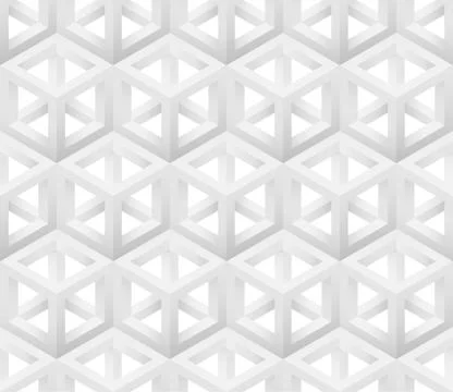 Abstract 3D cube white pattern 스톡 일러스트