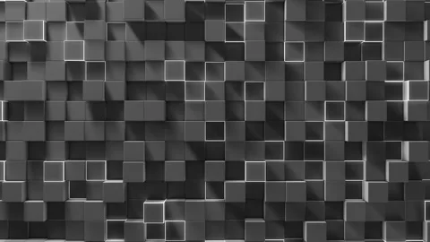 Abstract 3D Cubes Background Loop (4K) Stock Footage 201099129