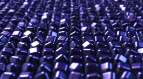 Abstract 3d cubes in grid background イラスト素材