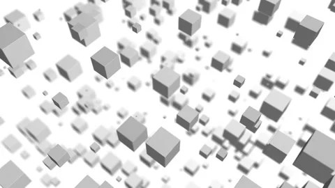 Abstract 3d cubes. Loop animation Video stock 149845890