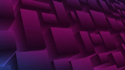 Abstract 3d cubes minimal smart city with skyscrapers abstract background. Stock Footage 284839289