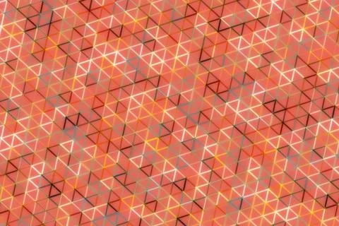Abstract 3d cubes pattern with coral pink and beige colors Stock Photos