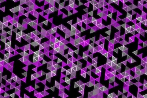 Abstract 3d cubes pattern with purple and black colors Stock Illustration