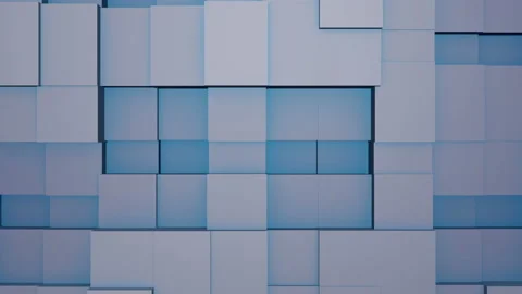 Abstract 3D Cubes Seamless Loop Slow Motion Animation Stock Footage 100656300