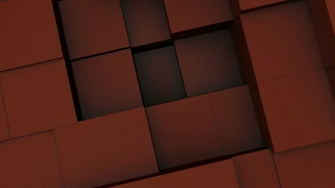 Abstract 3D Cubes Seamless Loop Slow Motion Animation Stock Footage 104106631