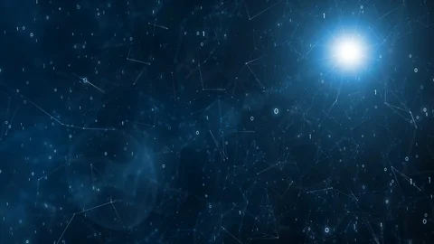 Abstract 3d cyberspace space motion Video stock 102405356