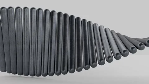 Abstract 3D cylinders animation Stock Footage 327335194