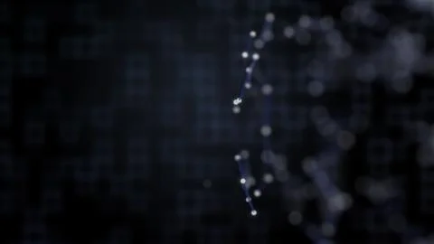 Abstract 3D design background of creative particles connection which can be used Stock Illustration