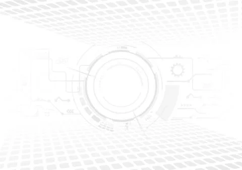 Abstract 3D design background with technology dot and line circuit board text Stock Illustration