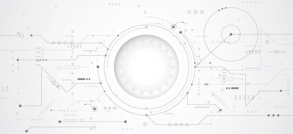 Abstract 3d design background with technology dot and line circuit board イラスト素材