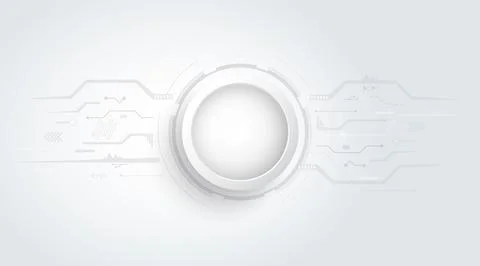 Abstract 3D design background with technology dot and line circuit board text Stock Illustration