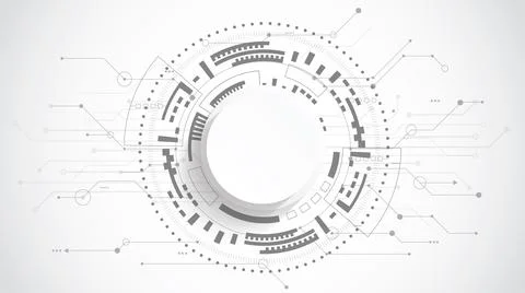 Abstract 3d design background with technology dot and line circuit board Stockillustratie