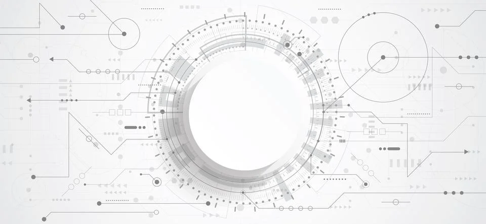 Abstract 3d design background with technology dot and line circuit board Stock Illustration