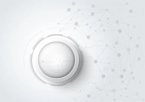 Abstract 3D design background with technology dot and line circuit board te.. Stock Illustration