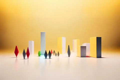 The abstract 3d design elements Illustrazione stock