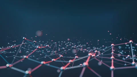 Abstract 3d digital futuristic motion background Stock Footage 297141215