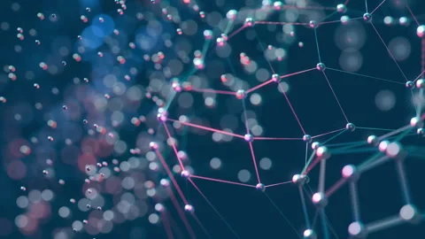 Abstract 3d digital futuristic motion background Stock Footage 297141298