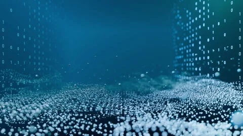 Abstract 3d digital futuristic motion background Stock Footage 297141696