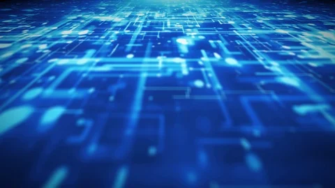 Abstract 3d Digital High Technology Background Loop Stock Footage 105788622