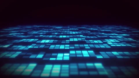 Abstract 3d Digital Lights Technology Animation Stock Footage 145793640